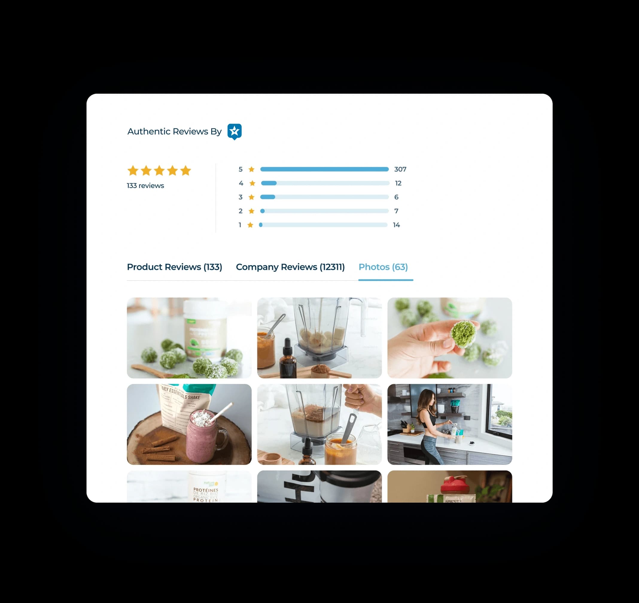 Verified product reviews showing credible customer experiences