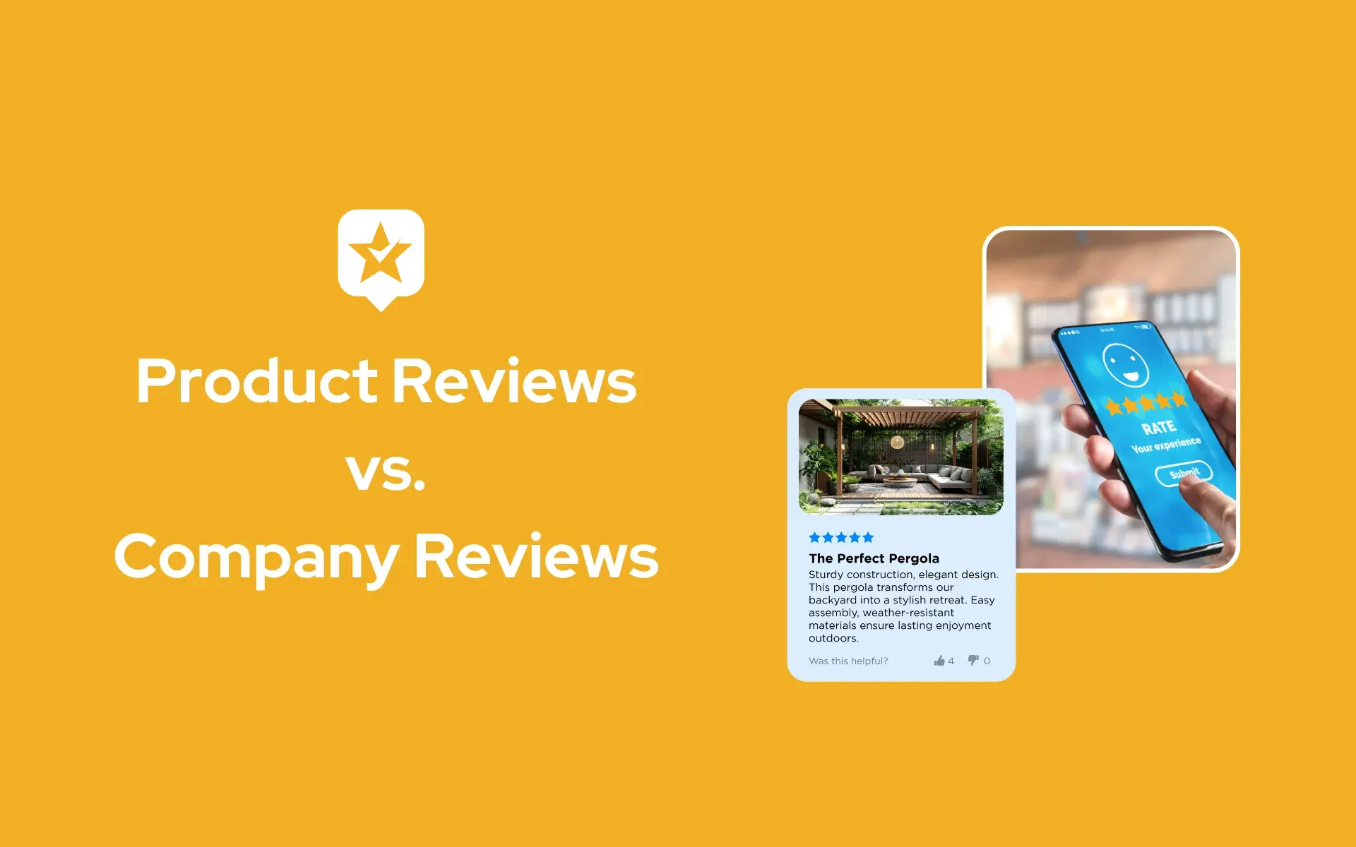 Comparison of product reviews vs company reviews for ecommerce businesses