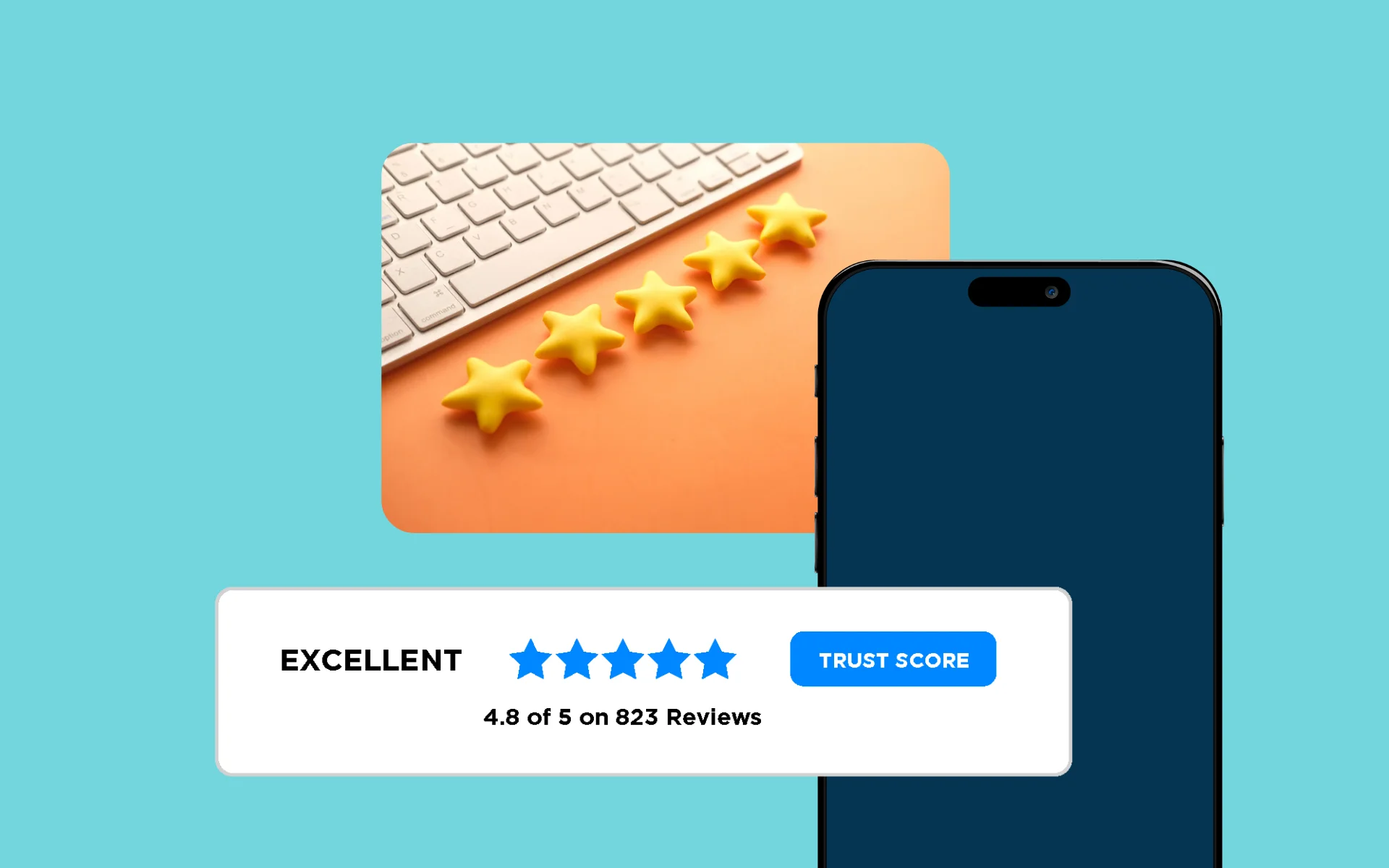 Star rating calculator showing path to 4.5 stars for ecommerce stores