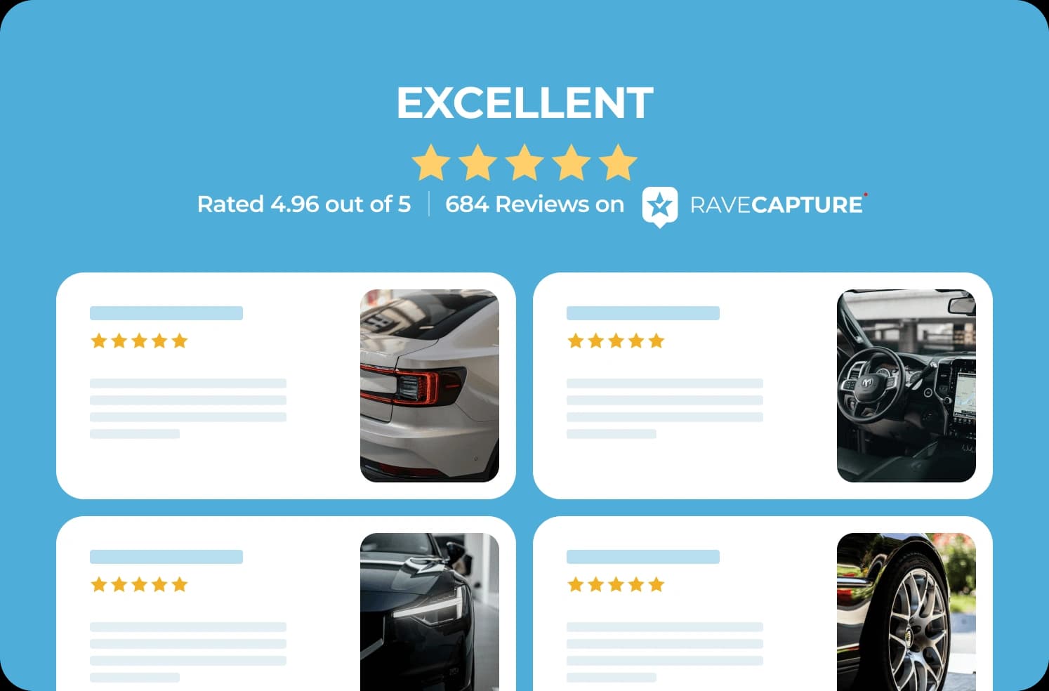 Trust Blocks widget preview showing masonry grid of reviews
