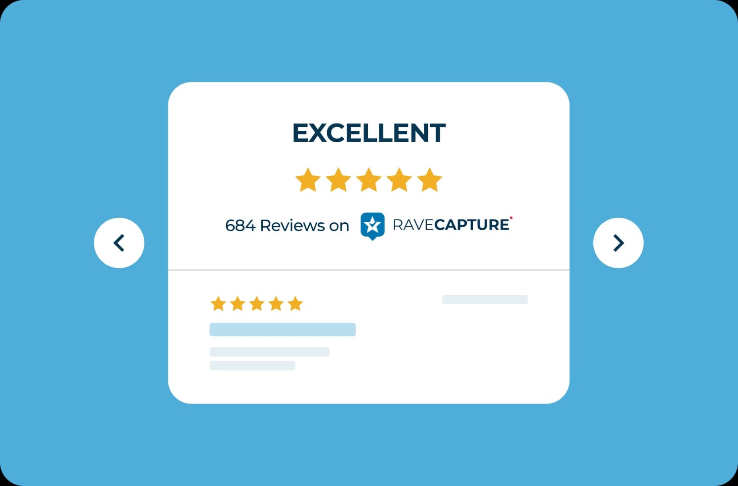 Company Review Carousel preview showing scrollable reviews