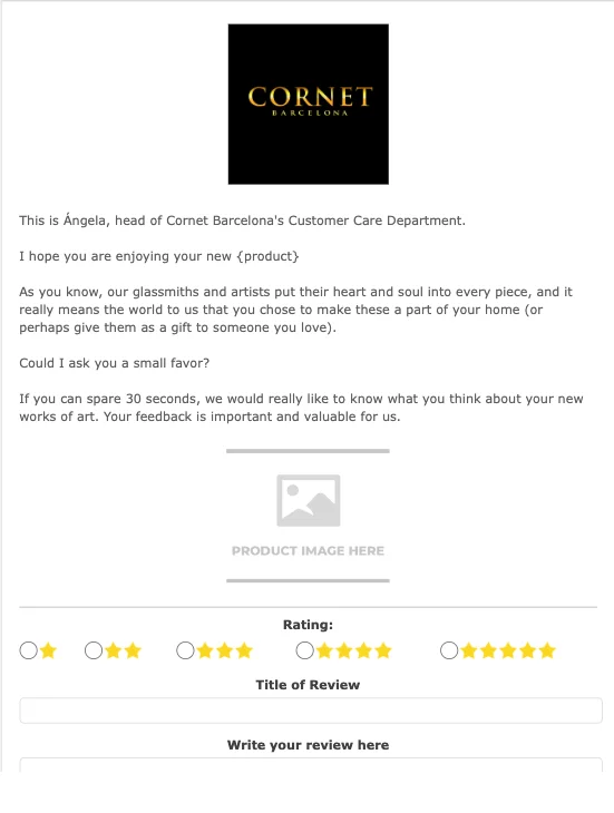 Review request example