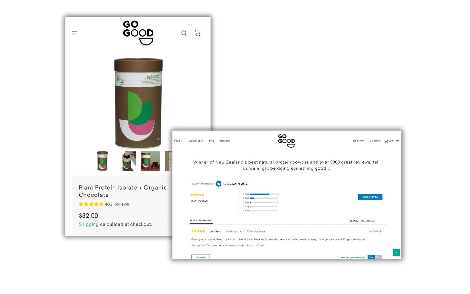 Go Good protein reviews