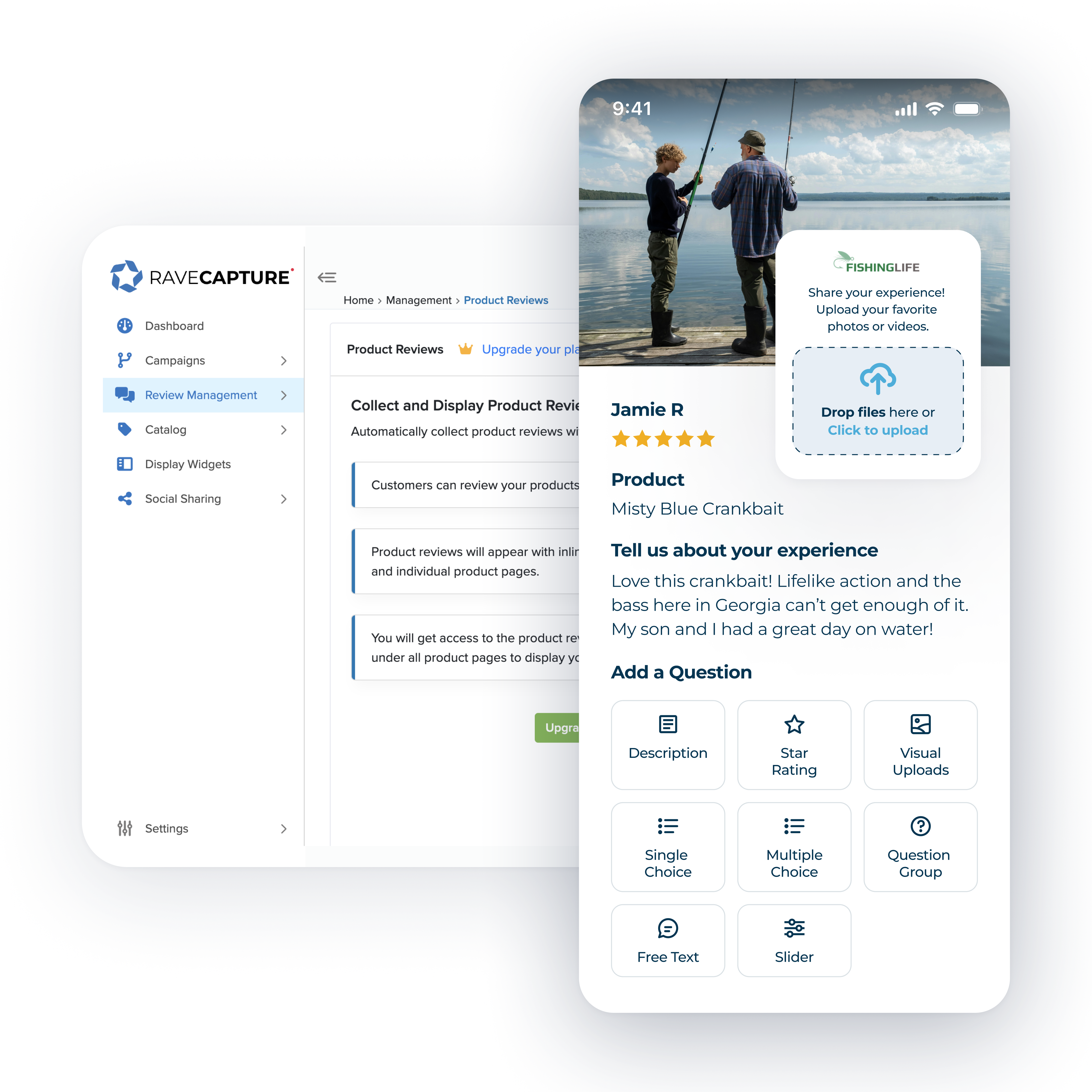 Collect product reviews from your customers