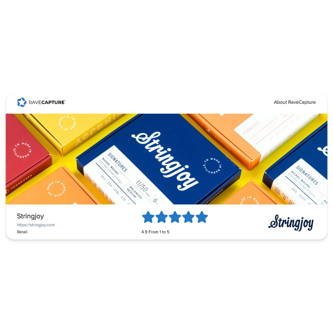 Stringjoy WooCommerce Store Page Reviews