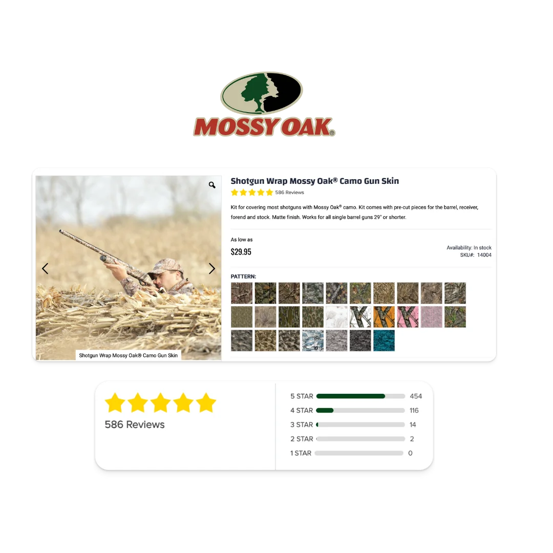 Mossy Oak Graphics Magento Product Reviews