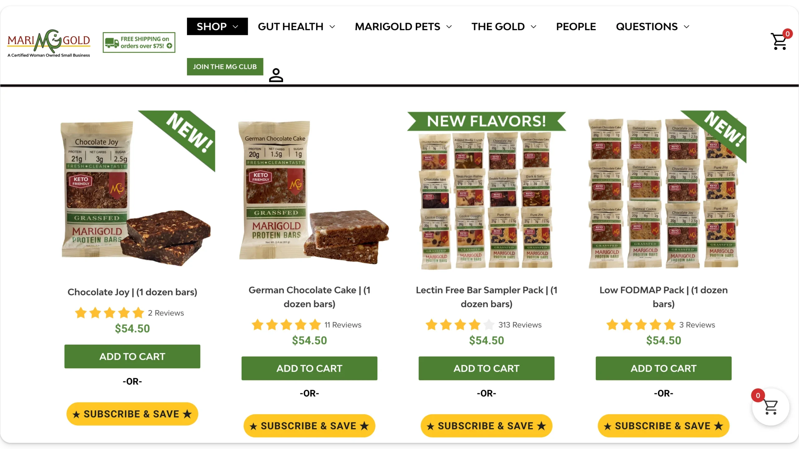 MariGold Food Protein Bars Product Reviews