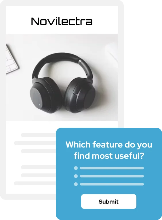 Customer experience survey widget for collecting detailed feedback and Net Promoter Score
